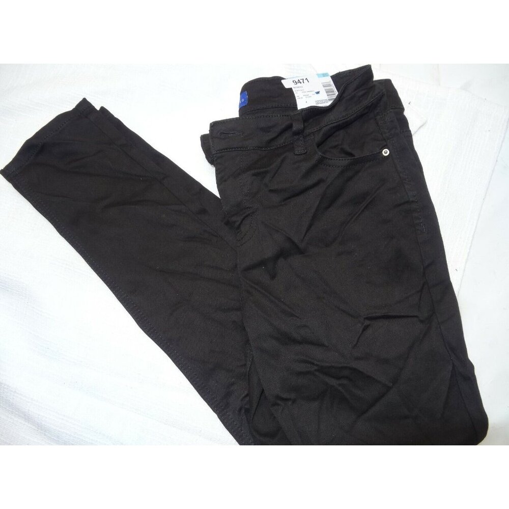 SIMPLY STYLED BLACK PANTS HIGH RISE SKINNY SZ 4 NWT